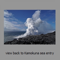 view back to Kamokuna sea entry